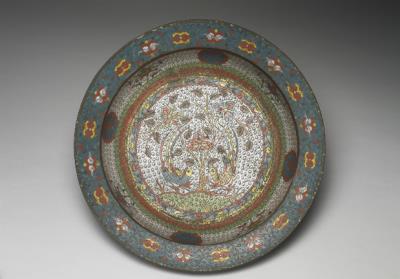 图片[2]-Copper basin in cloisonne enamels, Qing dynasty (1644-1911)-China Archive